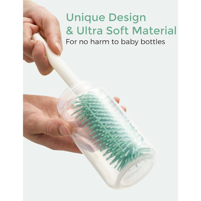 Kit de Higiene Para Mamadeira Momcozy Clássico 7 em 1 Pink - Limpeza 360° Completa